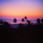 colva india beach sunset