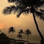 candolim india goa sunset aguada beautiful