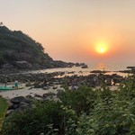 palolem india goa beach sunset