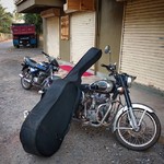 @instagram: Music journey is over.. Thank you, #india #livemusic #musiciansgoa #royalenfield #siolim #goa #jazzingoa #doublebassgoa