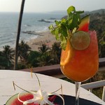 @instagram: One more to summers #goa #vagator #beach #cocktail #sunset